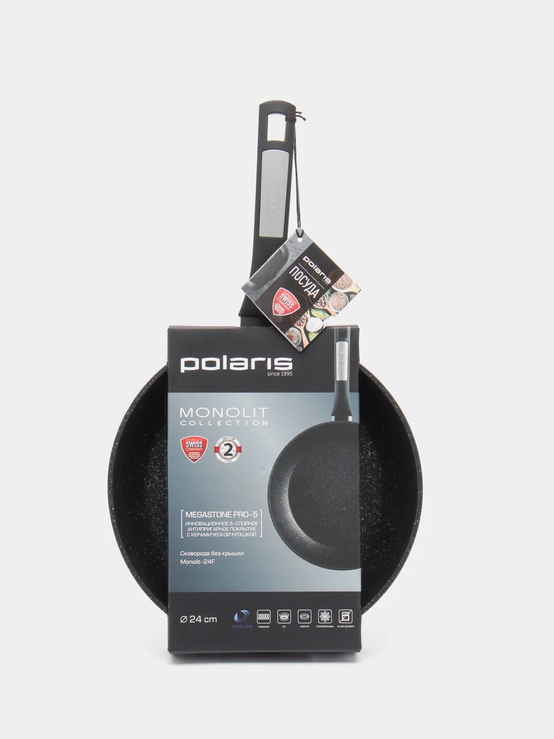 Сковорода без крышки Polaris Monolit-24F