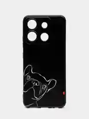 Песочный хаки силиконовый чехол для Infinix SMART 7 HD, с принтом, с рисунком (Инфиникс Смарт 7 ХД)
