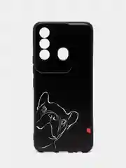 Песочный хаки силиконовый чехол для Itel Vision 3 PLUS, с принтом, с рисунком, Ител Вижен 3 Плюс
