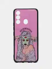 Приглушённый хаки силиконовый чехол для Itel Vision 3 PLUS, с принтом, с рисунком, Ител Вижен 3 Плюс