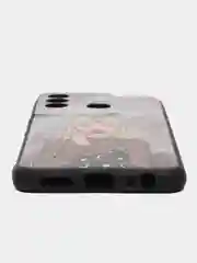 Пудровый силиконовый чехол для Itel Vision 3 PLUS, с принтом, с рисунком, Ител Вижен 3 Плюс
