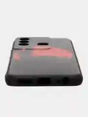 Сиреневый силиконовый чехол для Itel Vision 3 PLUS, с принтом, с рисунком, Ител Вижен 3 Плюс