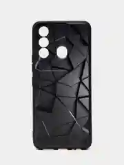 Тёмно-серый силиконовый чехол для Itel Vision 3 PLUS, с принтом, с рисунком, Ител Вижен 3 Плюс