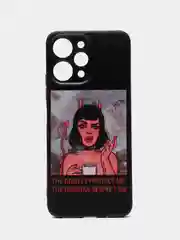 Светло-оранжевый чехол для Xiaomi Redmi 12 (Сяоми Редми 12), с принтом