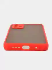 Красный чехол для Xiaomi Redmi 9T, (Note 9T Asia) полупрозрачный, пластиковый Редми 9Т