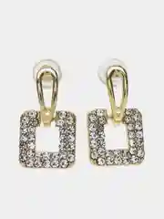 Серьги квадратные изящные "Diamond"