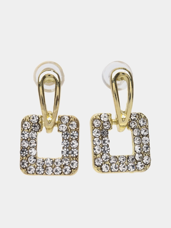 Серьги квадратные изящные "Diamond"