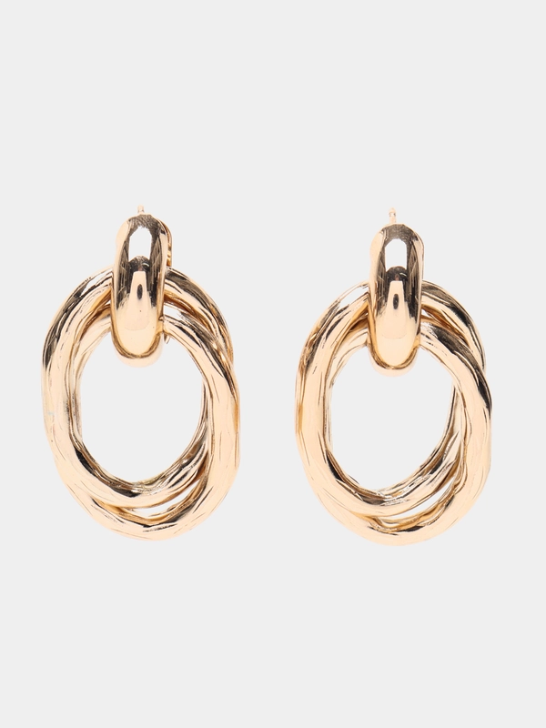 Серьги женские, винтажные, золотые, бижутерия