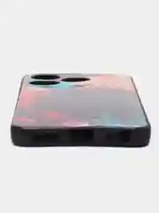 Фиолетовый силиконовый чехол для Tecno Spark 10 / 10C, с принтом, с рисунком, Техно Спарк 10 / 10С