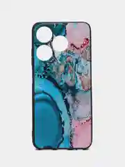 Фуксия силиконовый чехол для Tecno Spark 10 / 10C, с принтом, с рисунком, Техно Спарк 10 / 10С