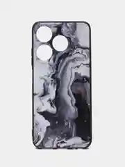 Хаки силиконовый чехол для Tecno Spark 10 / 10C, с принтом, с рисунком, Техно Спарк 10 / 10С