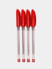 Ручка шариковая масляная BRAUBERG Rite-Oil, красная, узел 0,7 мм