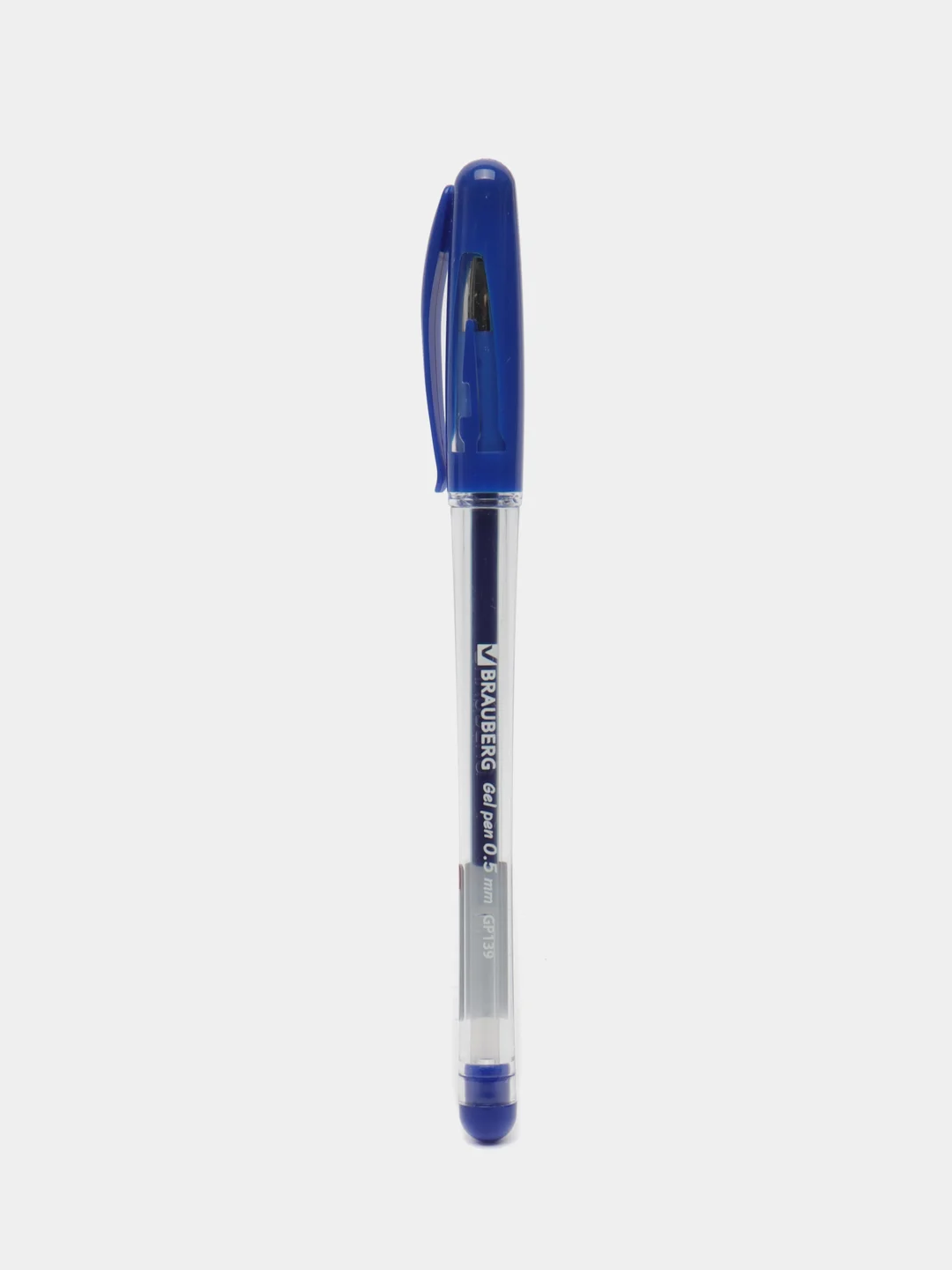 Ручка гелевая с грипом BRAUBERG Geller, синяя, игольчатый узел 0,5 мм