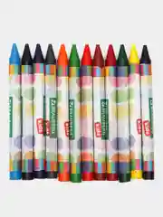Восковые мелки BRAUBERG KIDS, набор 12 цветов
