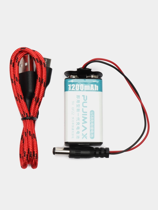 Крона аккумуляторная, 9V, 1200 mAh, USB - Type-C