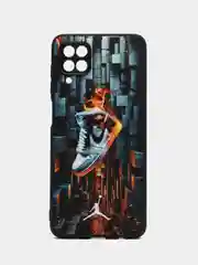 Хаки чехол на Samsung Galaxy A12 и Samsung Galaxy M12 (Самсунг Галакси А12 и М12), с рисунком