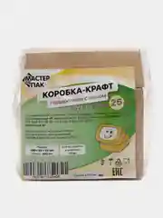 Коробка подарочная с окном, крафт, 10/25 штук