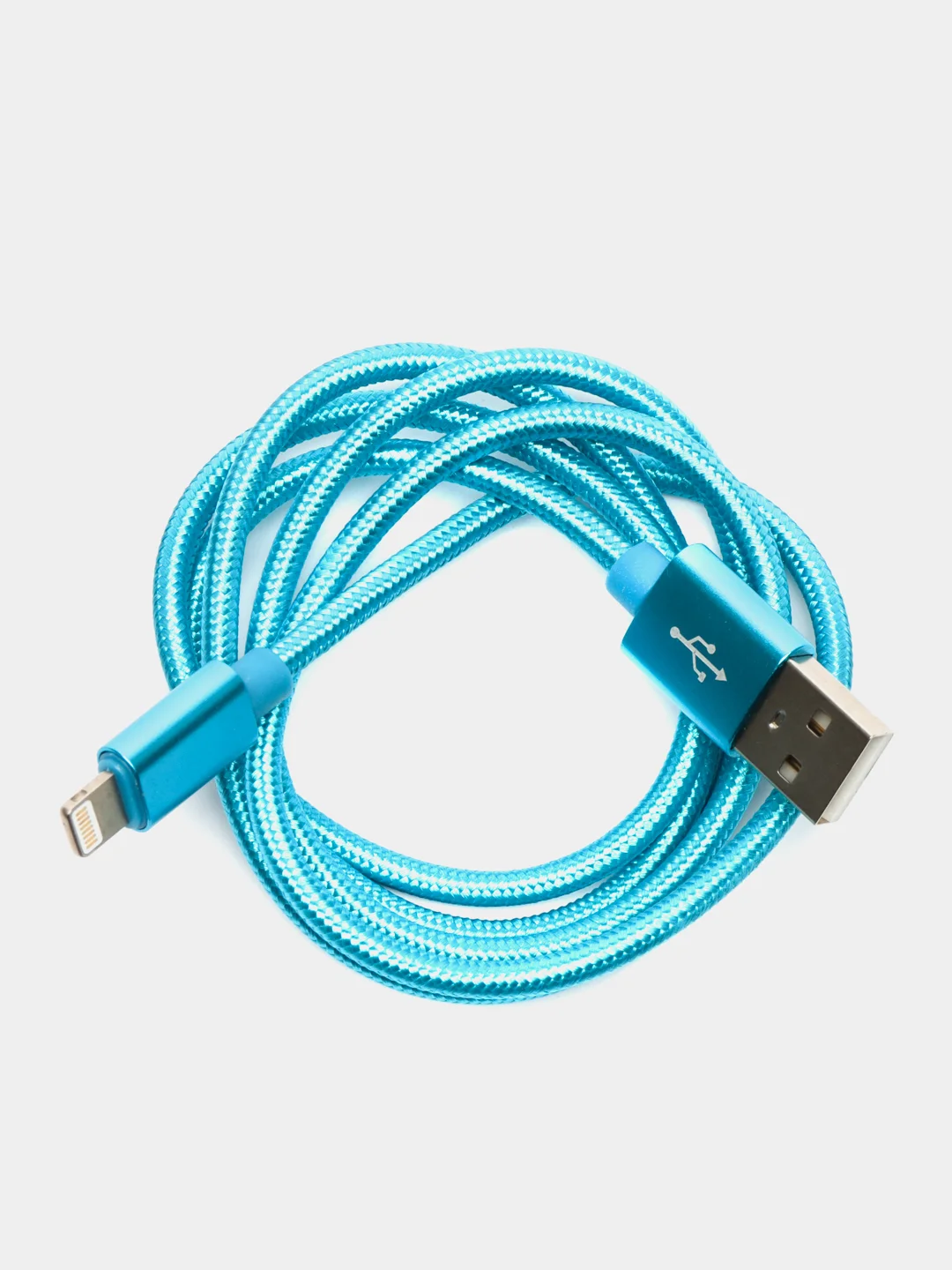 Голубой usb-кабель для быстрой зарядки iPhone