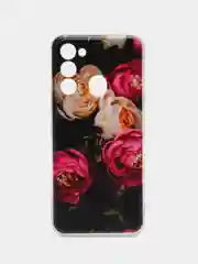 Кораллово-розовый силиконовый чехол на Tecno Spark Go 2022/8С/9 (Текно Спарк Гоу 2022/8С/9)