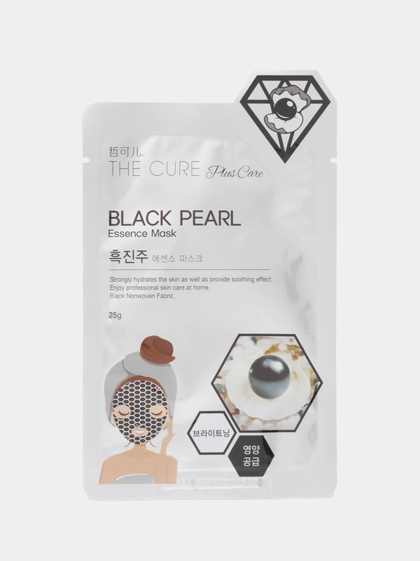 Маска для лица The Cure Plus Care, с жемчугом и гиалуроновой кислотой