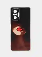 Фиолетовый силиконовый чехол на Xiaomi Redmi Note 10 Pro (Сяоми Редми Нот 10 Про)