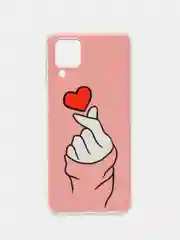 Коралловый силиконовый чехол на Samsung Galaxy A12 / M12 (Самсунг А12 / М12)