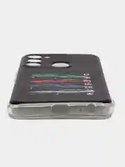Хром силиконовый чехол на Tecno Spark Go 2022/8С/9 (Текно Спарк Гоу 2022/8С/9)