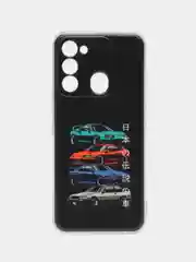 Хром силиконовый чехол на Tecno Spark Go 2022/8С/9 (Текно Спарк Гоу 2022/8С/9)