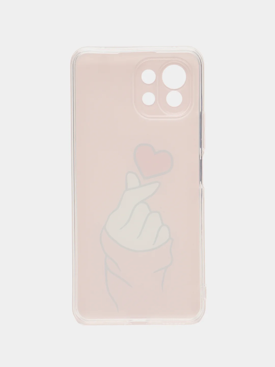 Коралловый силиконовый чехол на Xiaomi Mi 11 Lite/5G NE (Сяоми Ми 11 Лайт/5G NE)