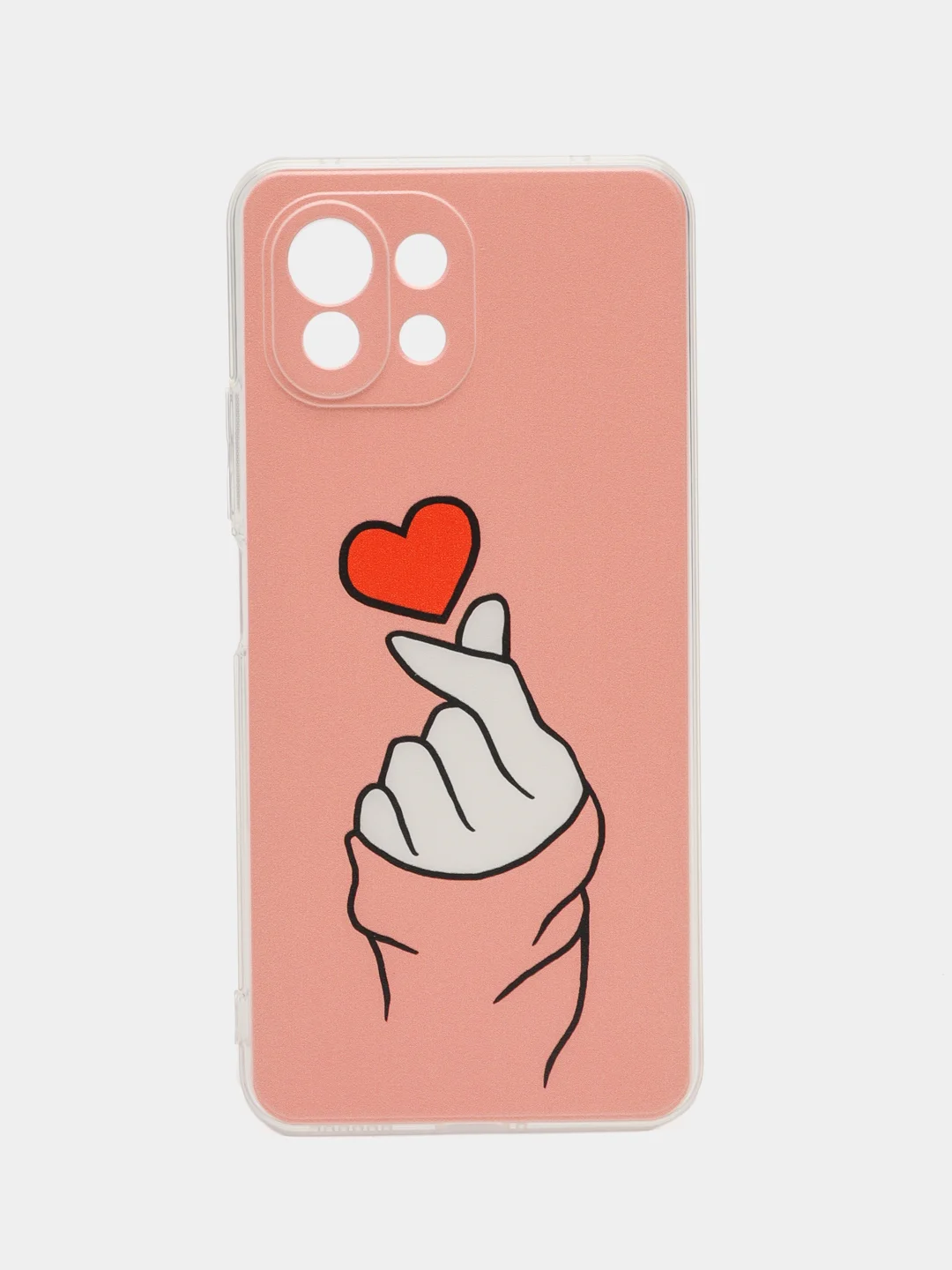 Коралловый силиконовый чехол на Xiaomi Mi 11 Lite/5G NE (Сяоми Ми 11 Лайт/5G NE)