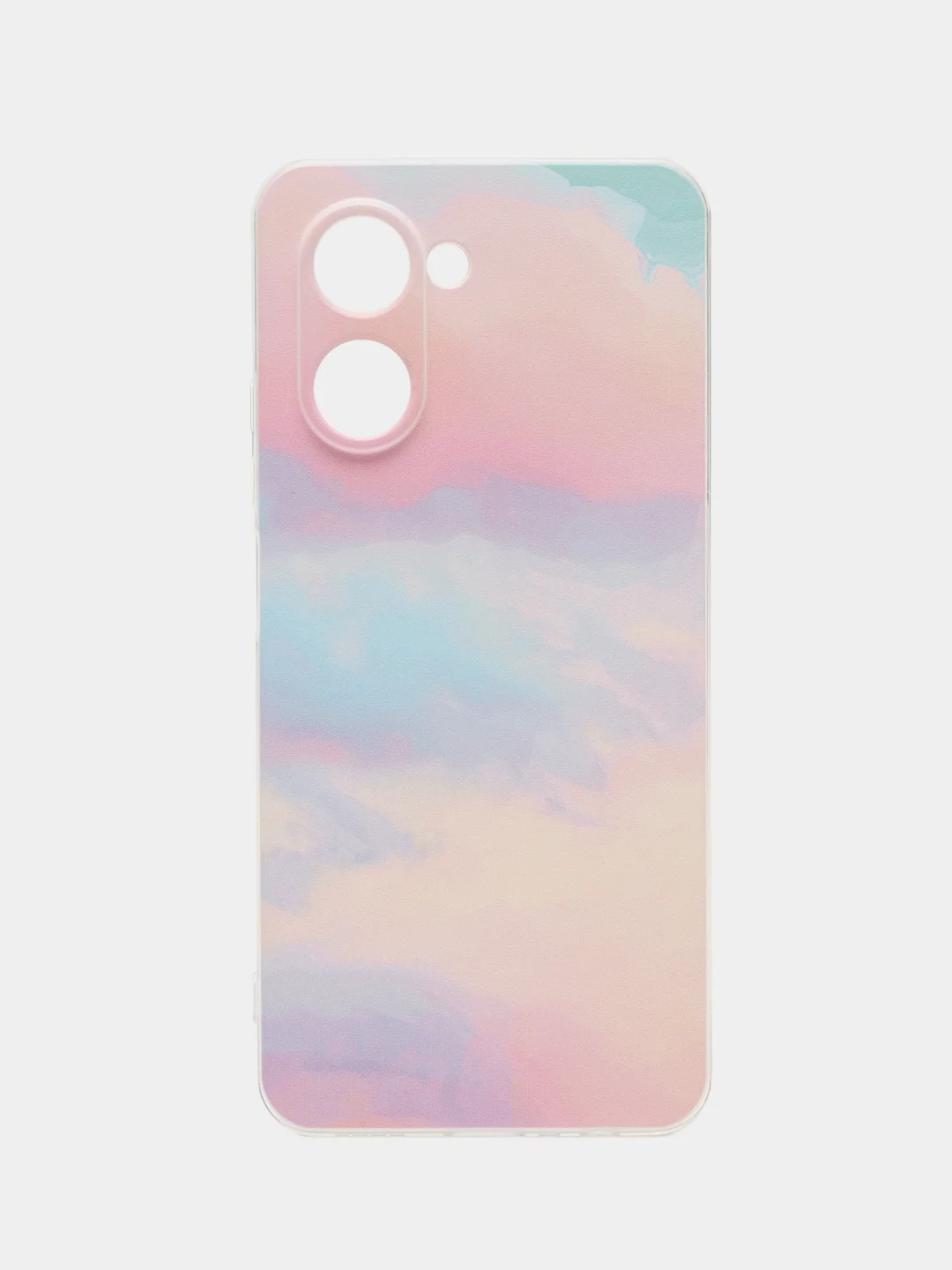 Пудровый силиконовый чехол на Realme C33 (Реалми С33)