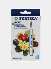 Минеральное удобрение Fertika Люкс комплексное, для комнатных и балконных растений, 5 x 10 мл