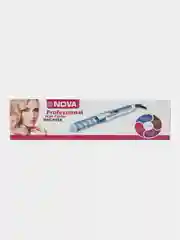Розовый утюжок-плойка Nova, спиральная