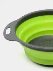 Голубой дуршлаг складной, силиконовый, с ручками, 2 штуки