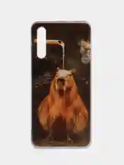 Коричневый силиконовый чехол на Samsung (Самсунг) Galaxy A50 / A30S