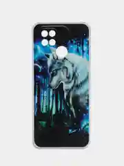 Синий силиконовый чехол на Xiaomi Redmi 10C (Сяоми Редми 10С)