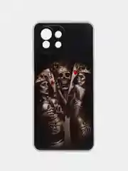 Оливковый силиконовый чехол на Xiaomi Mi 11 Lite/5G NE (Сяоми Ми 11 Лайт/5G NE)