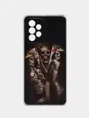 Оливковый силиконовый чехол на Samsung Galaxy A52/A52s (Самсунг А52/A52s)