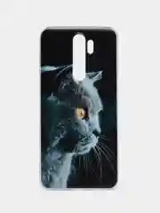Тёмно-серый силиконовый чехол на Xiaomi Redmi Note 8 Pro (Сяоми Редми Нот 8 Про)