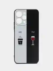Бирюзовый чехол для Xiaomi Redmi 12 (Сяоми Редми 12), с принтом