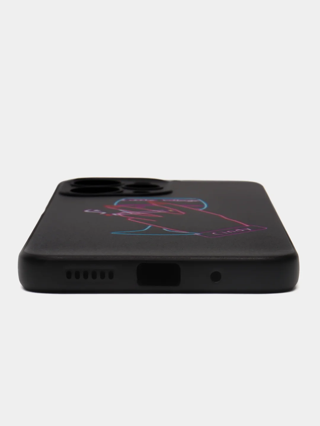 Голубой чехол для Xiaomi Redmi 12 (Сяоми Редми 12), с принтом