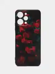 Оранжевый чехол для Xiaomi Redmi 12 (Сяоми Редми 12), с принтом