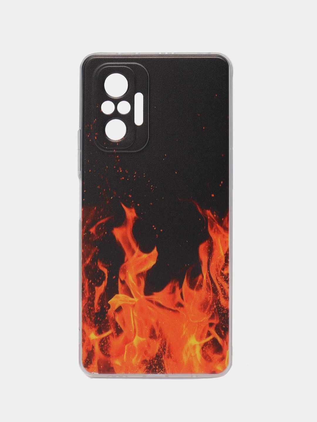 Оранжевый силиконовый чехол на Xiaomi Redmi Note 10 Pro (Сяоми Редми Нот 10 Про)