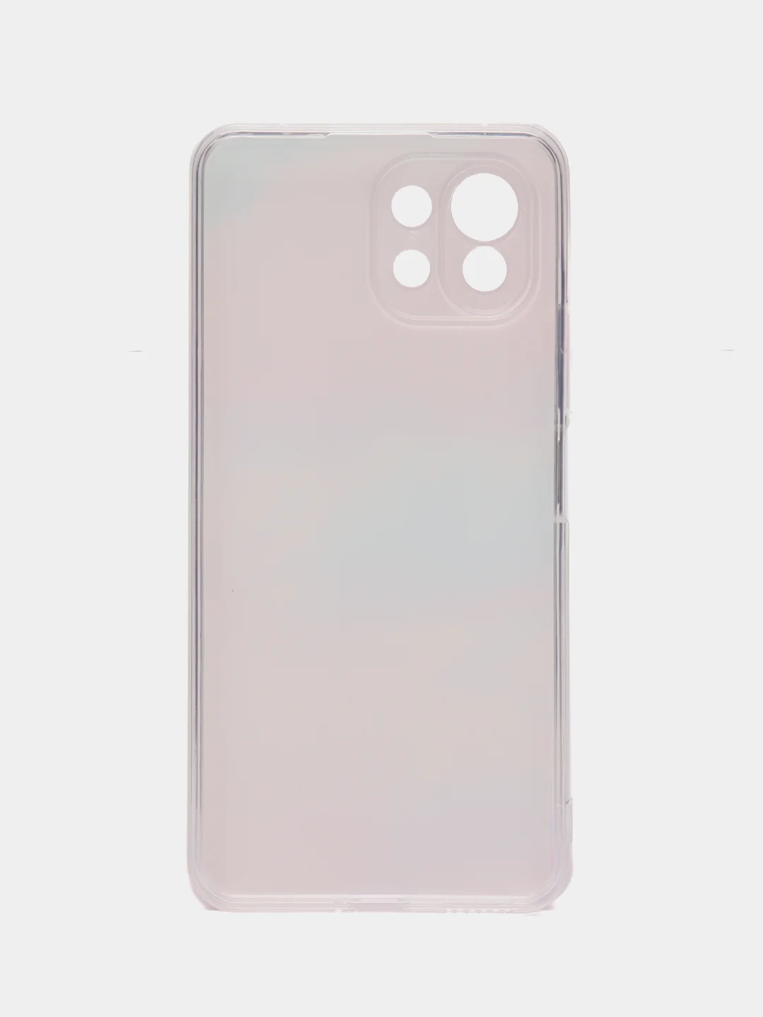 Пудровый силиконовый чехол на Xiaomi Mi 11 Lite/5G NE (Сяоми Ми 11 Лайт/5G NE)