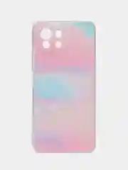 Пудровый силиконовый чехол на Xiaomi Mi 11 Lite/5G NE (Сяоми Ми 11 Лайт/5G NE)