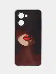Фиолетовый силиконовый чехол на Realme C33 (Реалми С33)