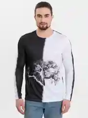 Белый лонгслив мужской