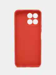 Красный чехол на Honor X6, Honor X8 5G (Хонор Х6, Х8 5Г), силиконовый, цветной, матовый