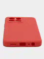Красный чехол на Honor X6, Honor X8 5G (Хонор Х6, Х8 5Г), силиконовый, цветной, матовый