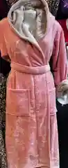 Халат женский с капюшоном, махра, размеры 46-60